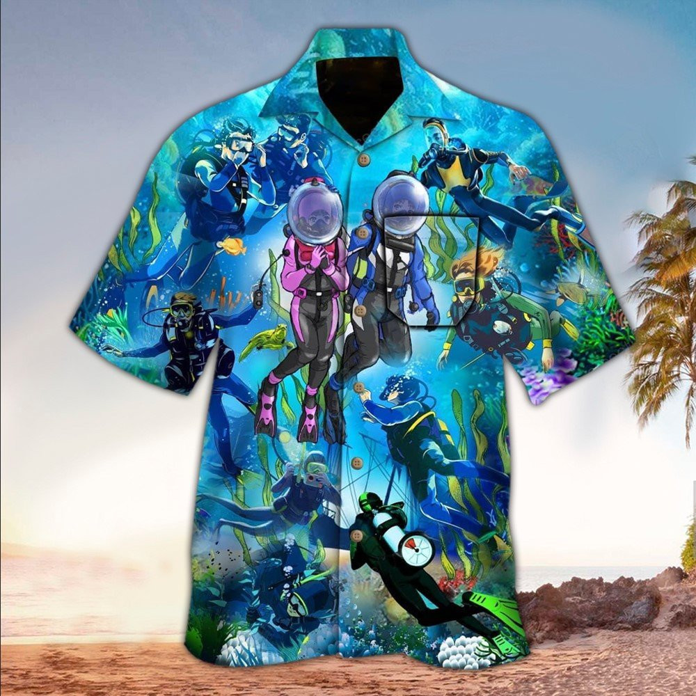 Scuba Hawaiian Shirt Perfect Gift Ideas For Scuba Lover Summer Aloha Shirt