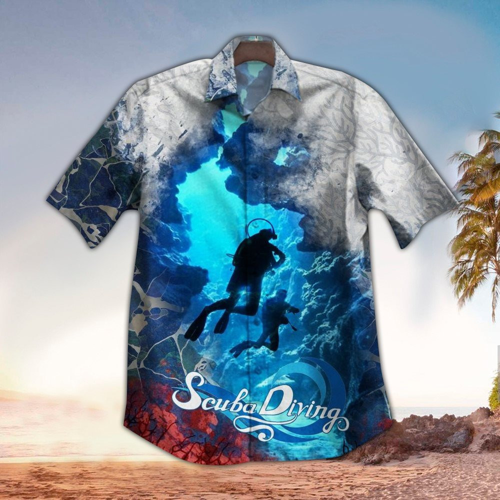 Scuba Hawaiian Shirt Scuba Lover Gifts Summer Aloha Shirt