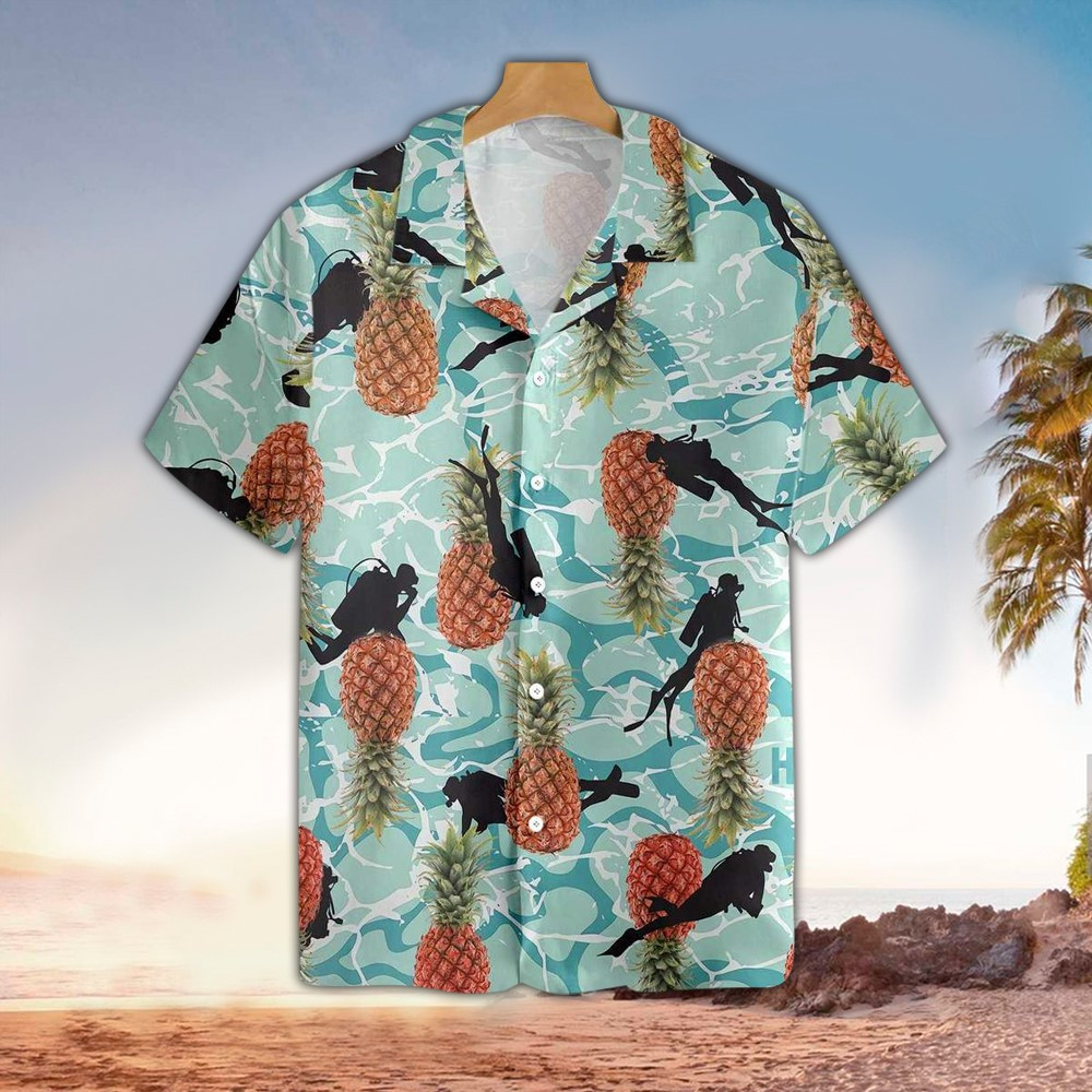 Scuba Hawaiian Shirt Scuba Shirt For Scuba Lover Shirt for Men and Women