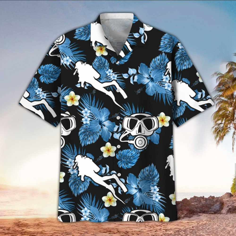 Scuba Hawaiian Shirt Scuba Shirt For Scuba Lover Summer Aloha Shirt