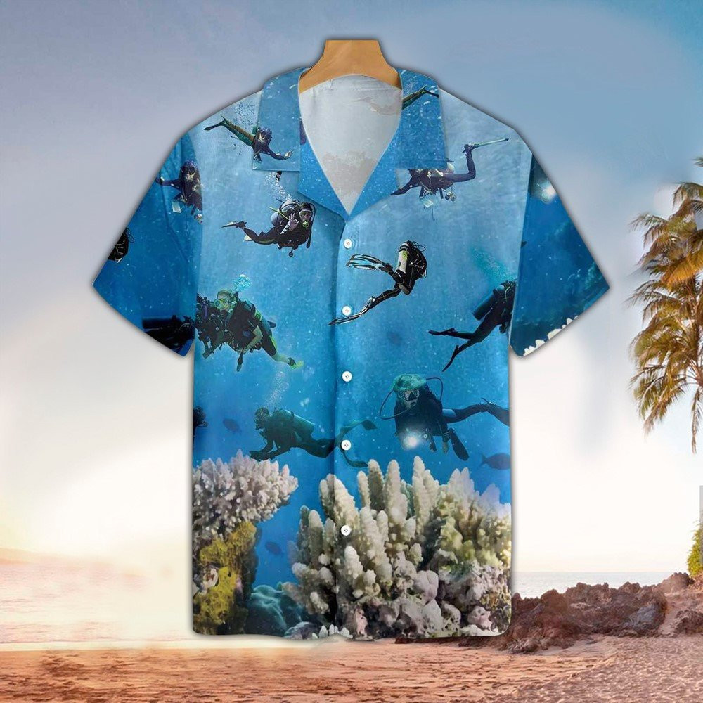 Scuba Hawaiian Shirt Scuba Shirt For Scuba Lover Summer Aloha Shirt