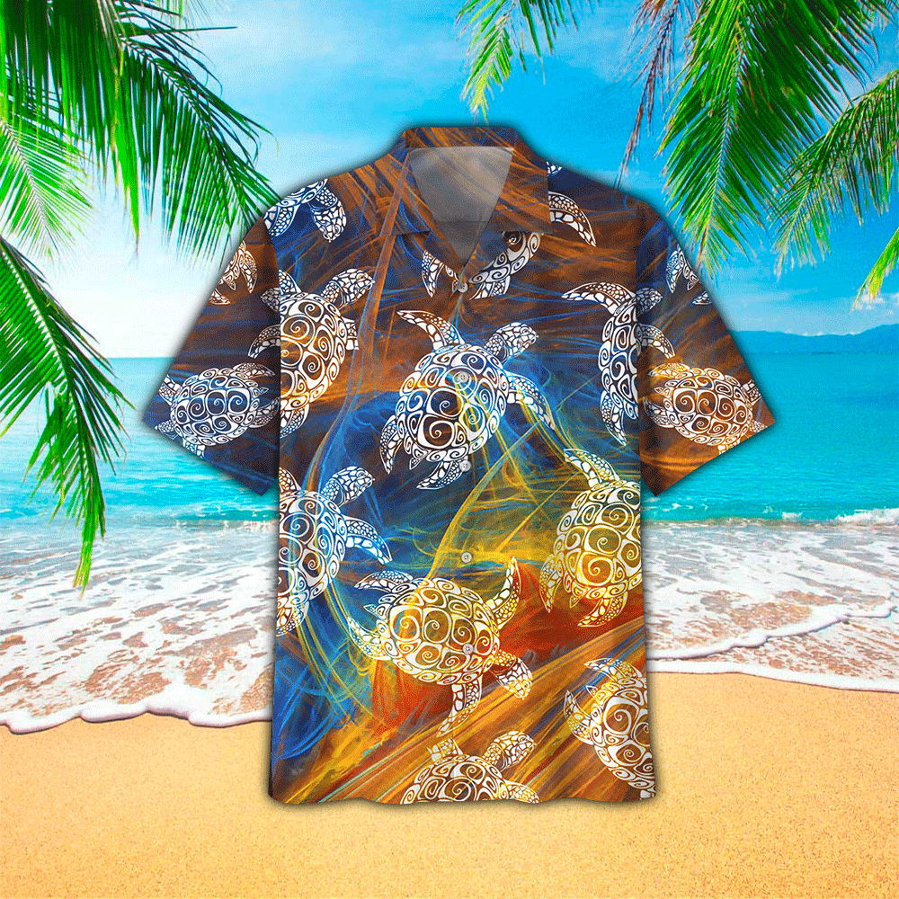 Sea Turtle Hawaiian Shirt Summer Aloha Shirt