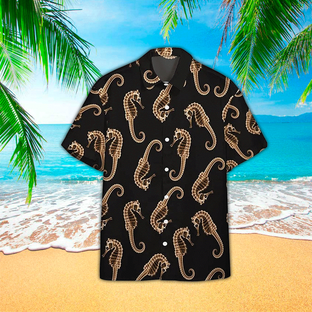 Seahorse Hawaiian Shirt For Men Seahorse Lover Gifts Shirt for Men and Women