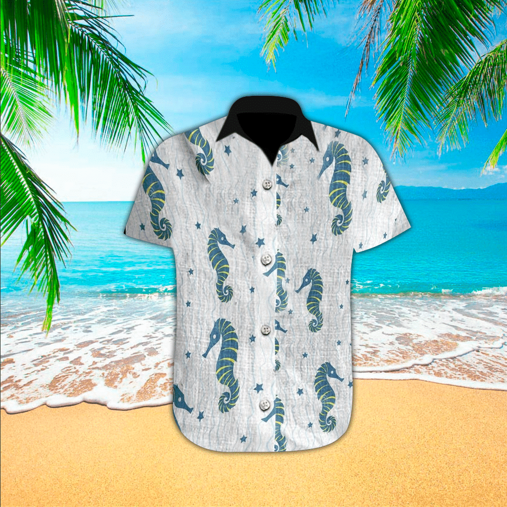 Seahorse Hawaiian Shirt For Men Seahorse Lover Gifts Shirt for Men and Women