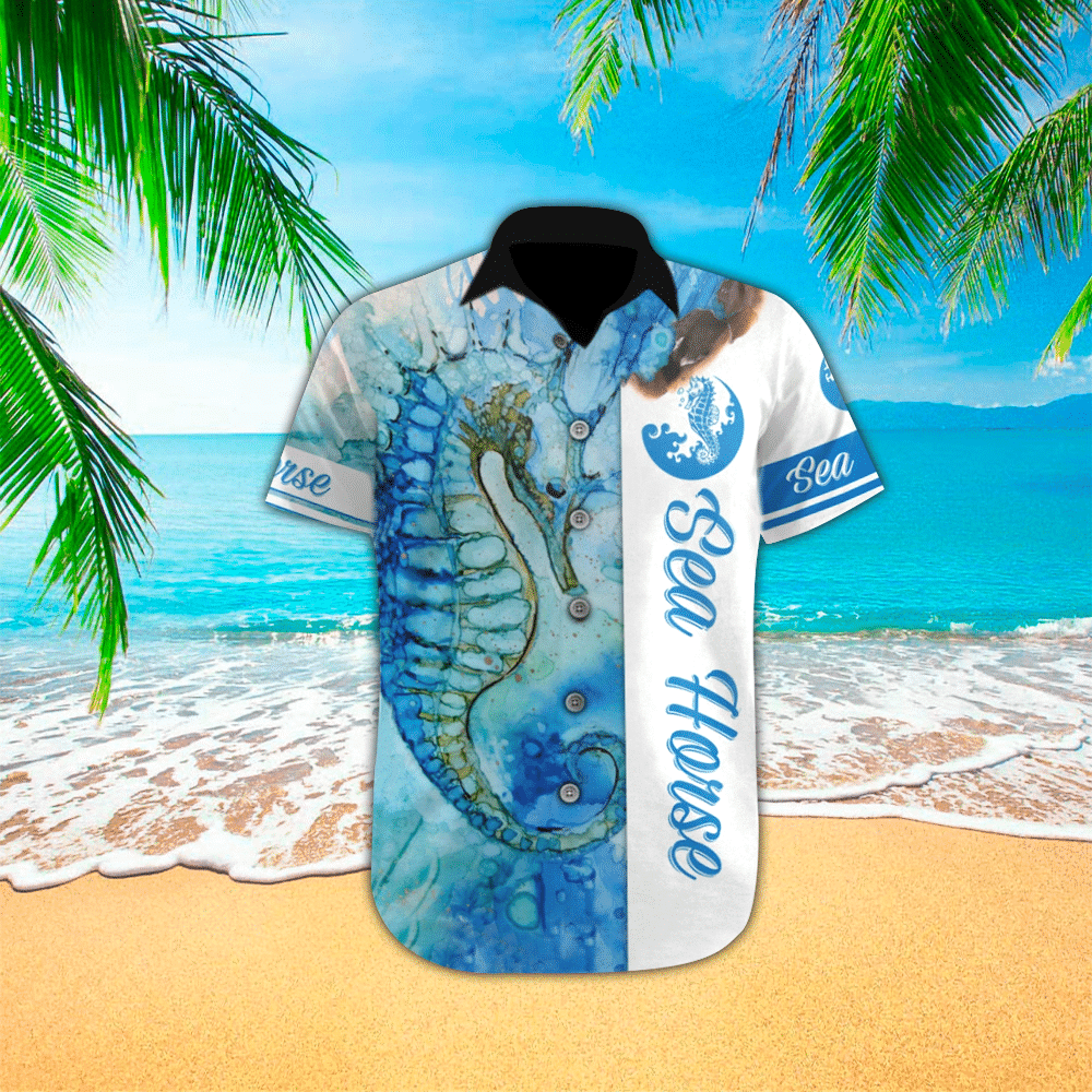 Seahorse Hawaiian Shirt Mens Hawaiian Shirt For Seahorse Lover Shirt for Men and Women