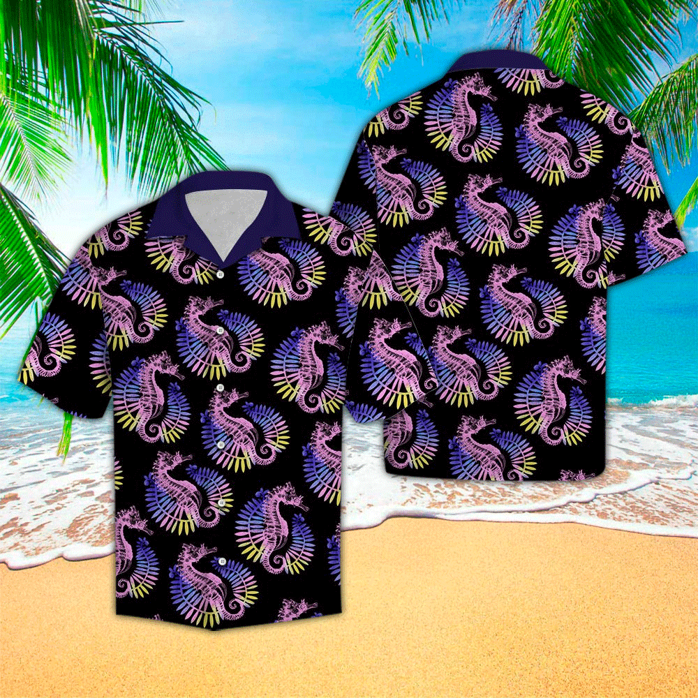 Seahorse Shirt Seahorse Hawaiian Shirt For Seahorse Lovers Shirt for Men and Women