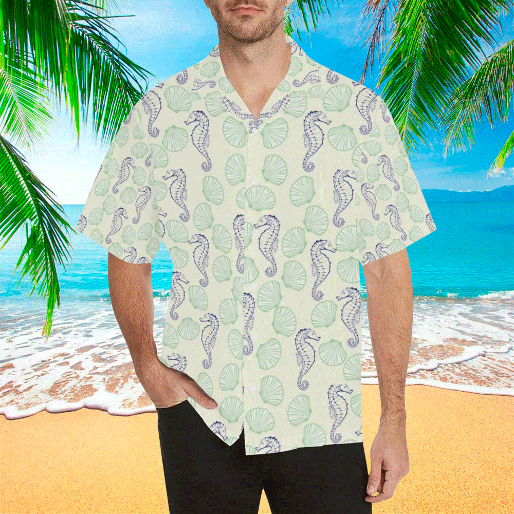 Seahorse Terrier Aloha Hawaii Shirt Perfect Hawaiian Shirt For Seahorse Lover Shirt for Men and Women