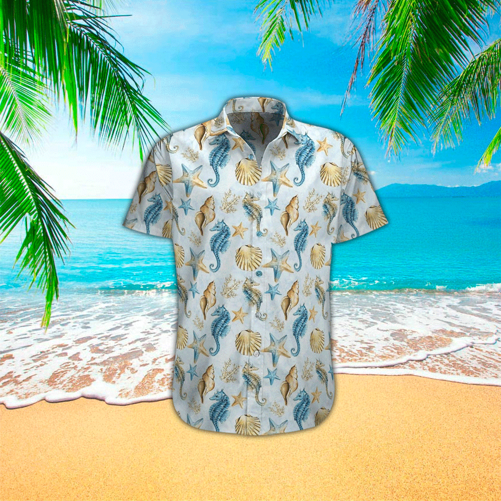 Seahorse Terrier Aloha Hawaii Shirt Perfect Hawaiian Shirt For Seahorse Lover Shirt for Men and Women