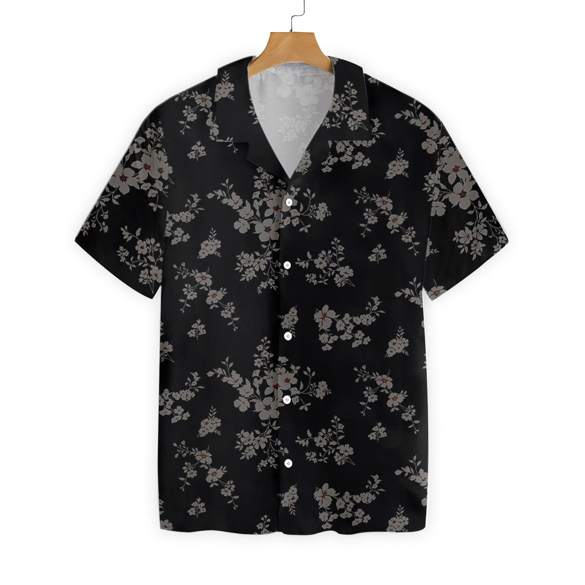 Seamless Floral Blessed Be Rose Moon Wicca Hawaiian Shirt