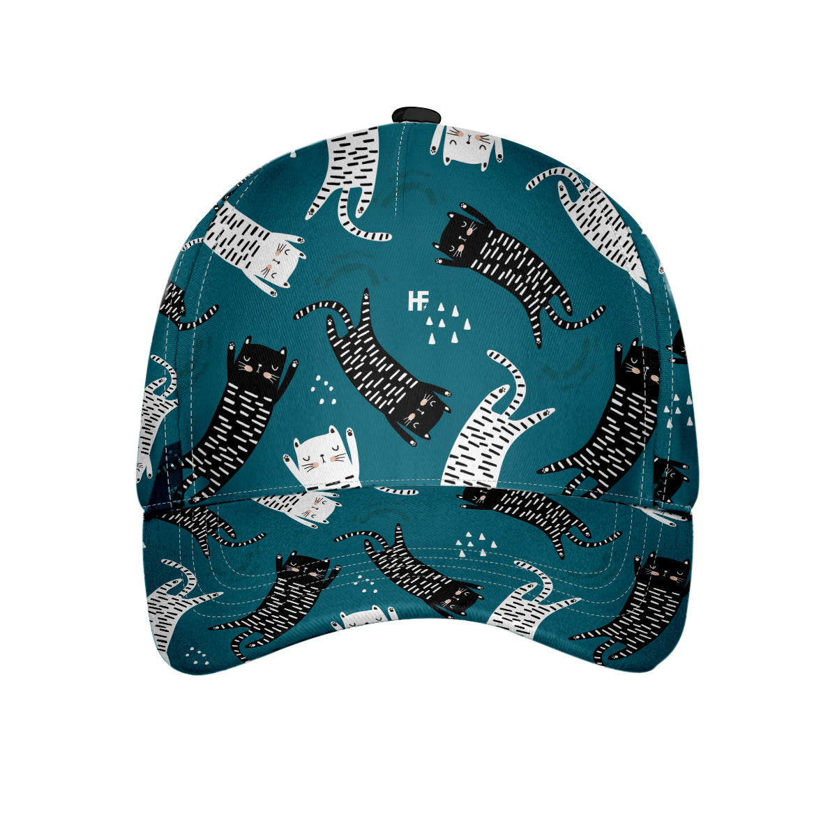 Seamless Pattern With Funny Cats Classic Cap Funny Cat Baseball Cap Cat Themed Gift For Cat Lovers