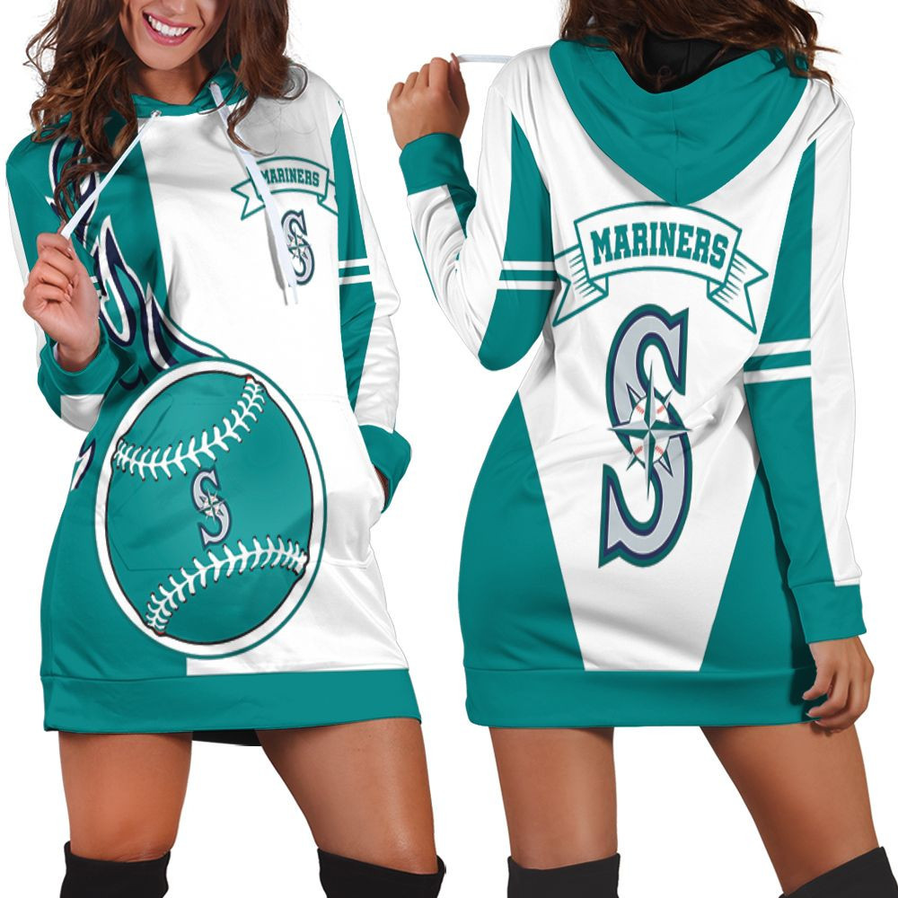 Seattle Mariners 3d Hoodie Dress Sweater Dress Sweatshirt Dress