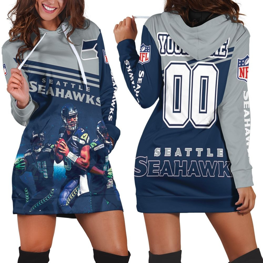 Seattle Seahawks Best Players 2020 Nfl Season Nfc West Champs Personalized Hoodie Dress Sweater Dress Sweatshirt Dress