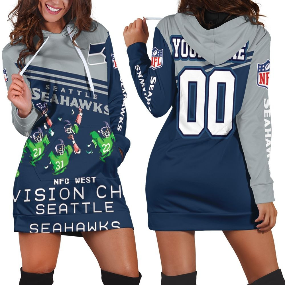 Seattle Seahawks Nfc West Division Champ 2020 Nfl Season Legendary Personalized Hoodie Dress Sweater Dress Sweatshirt Dress