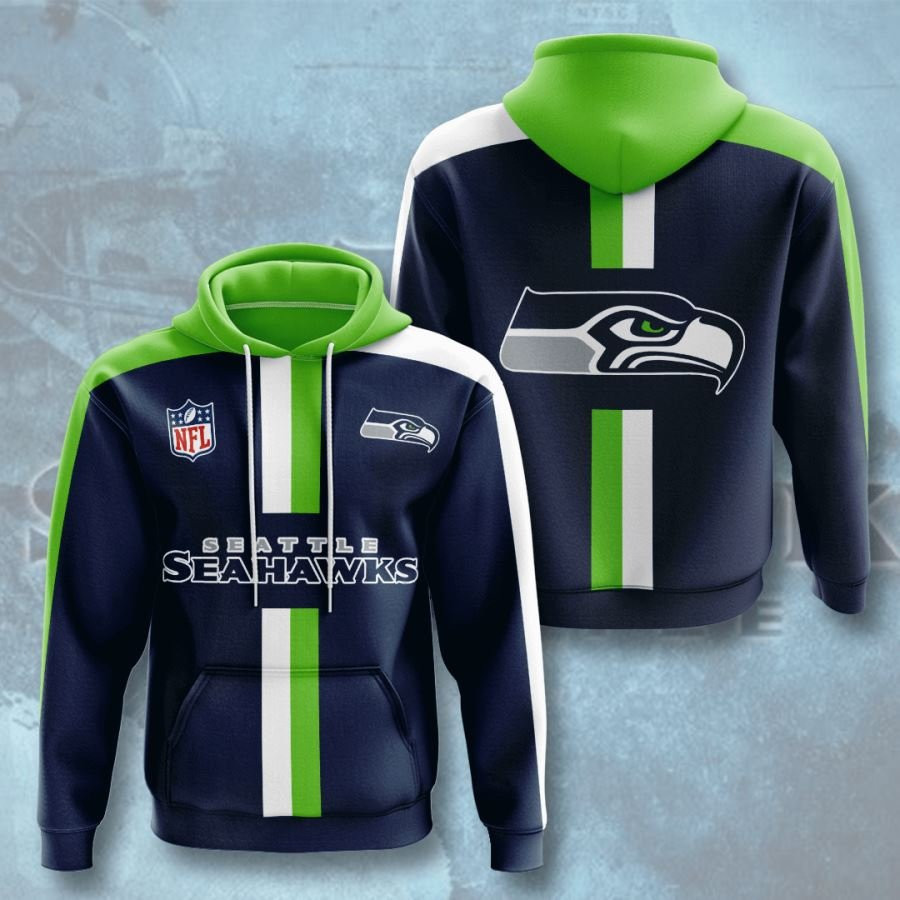 Seattle Seahawks No1809 Custom Hoodie 3D