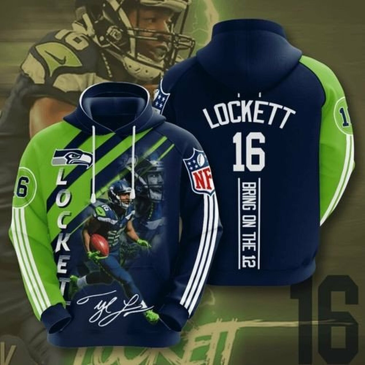 Seattle Seahawks No409 3d All Over Print Hoodie