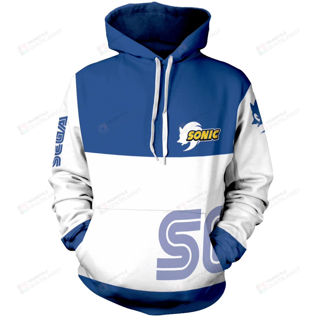 Sega Sonic Unisex Pullover Hoodie 3d All Over Print Hoodie