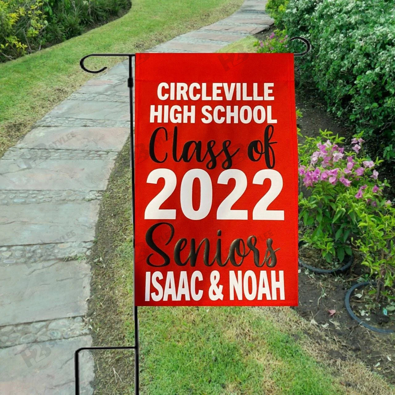 Senior Class of 2022 Yard Flag Graduation Decorations 2022 Class of 2022 Graduation Gift Decoration Garden Flag House Flag