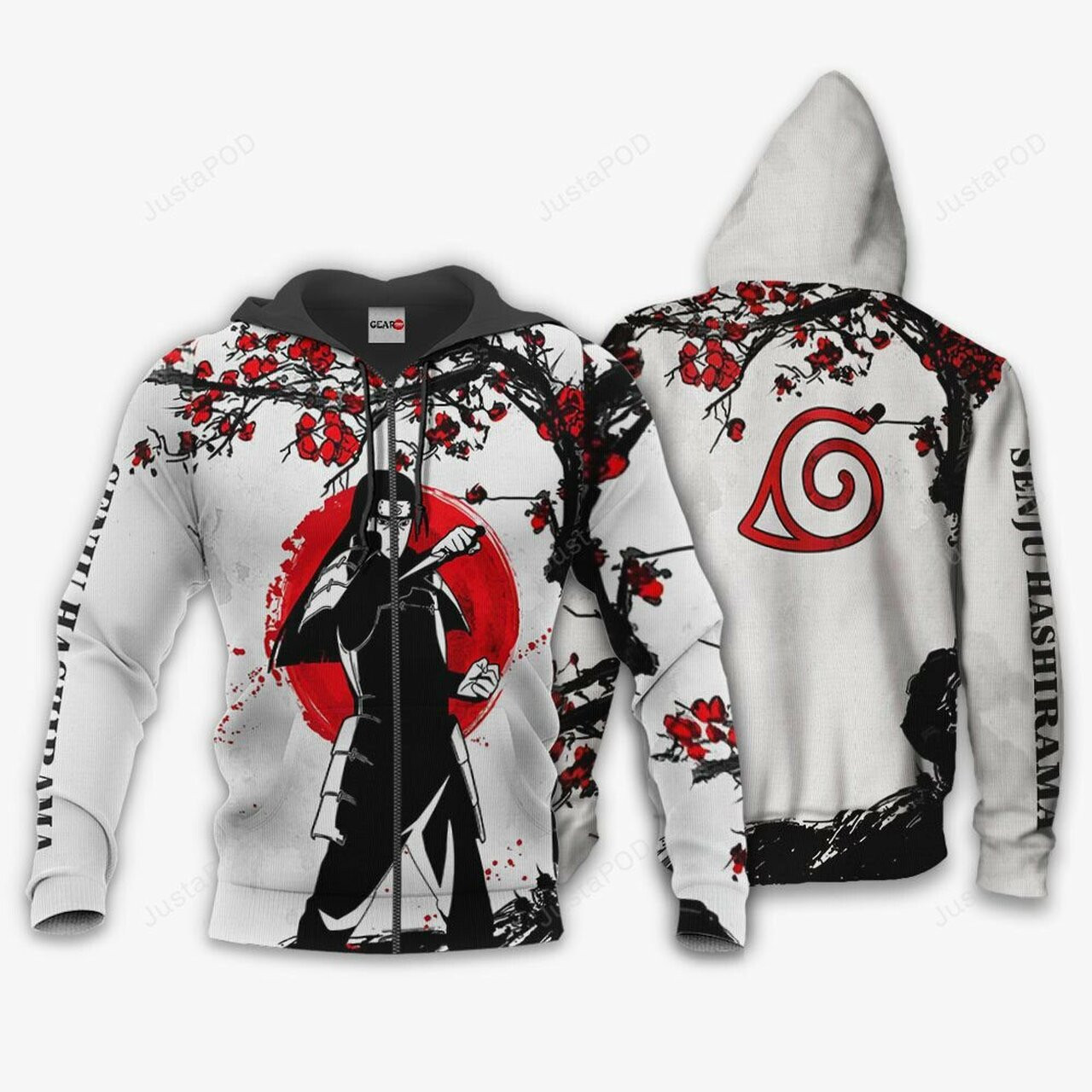 Senju Hashirama 3d All Over Print Hoodie