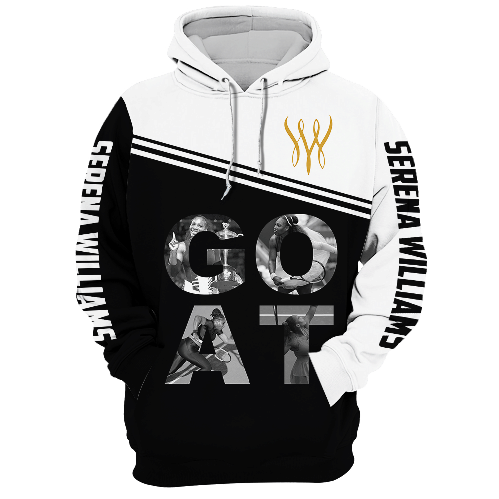 Serena Williams Goat 3D Hoodie