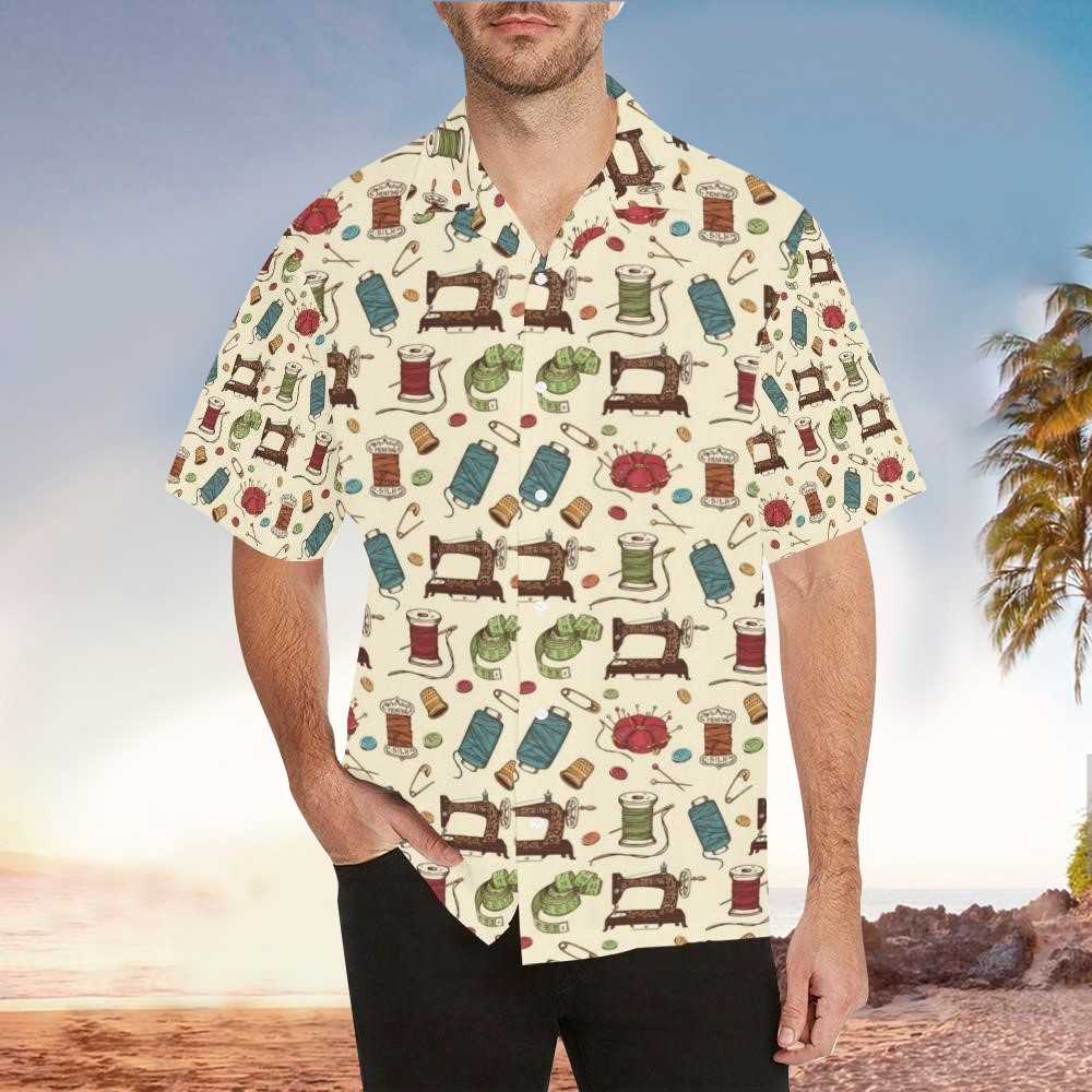 Sewing Aloha Shirt Perfect Hawaiian Shirt For Sewing Lover Shirt For Men and Women