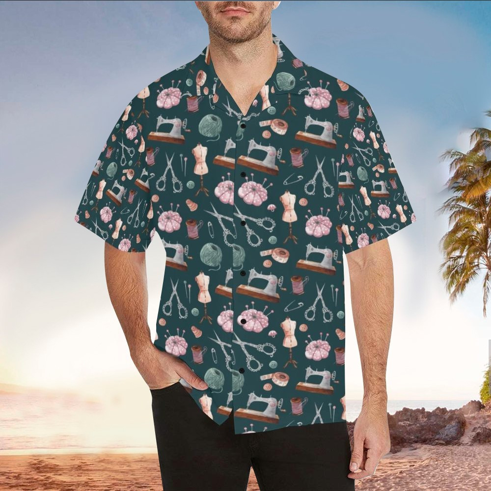 Sewing Hawaiian Shirt Sewing Shirt For Sewing Lover Shirt For Men and Women