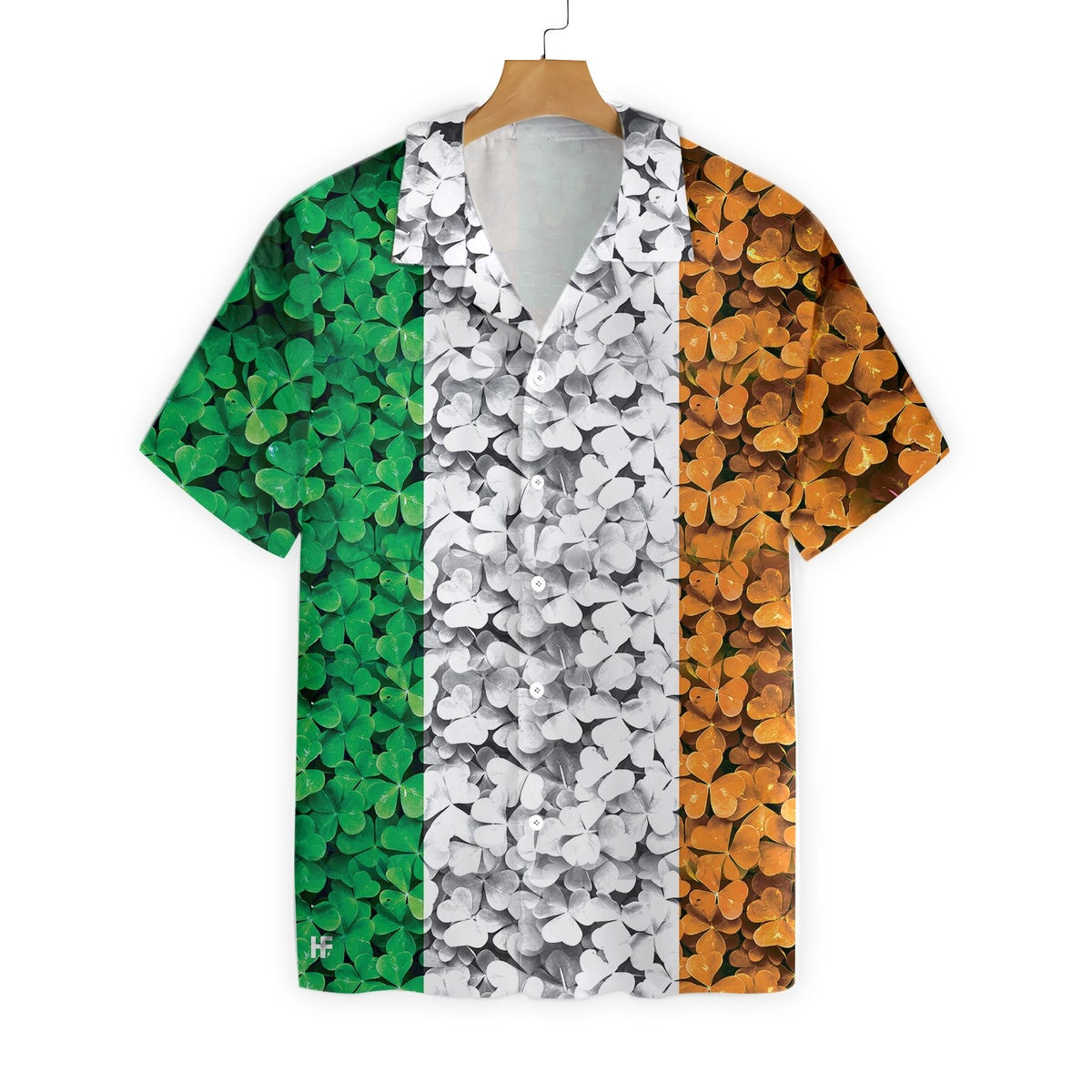 Shamrock Ireland Flag Color St Patricks Day Hawaiian Shirt