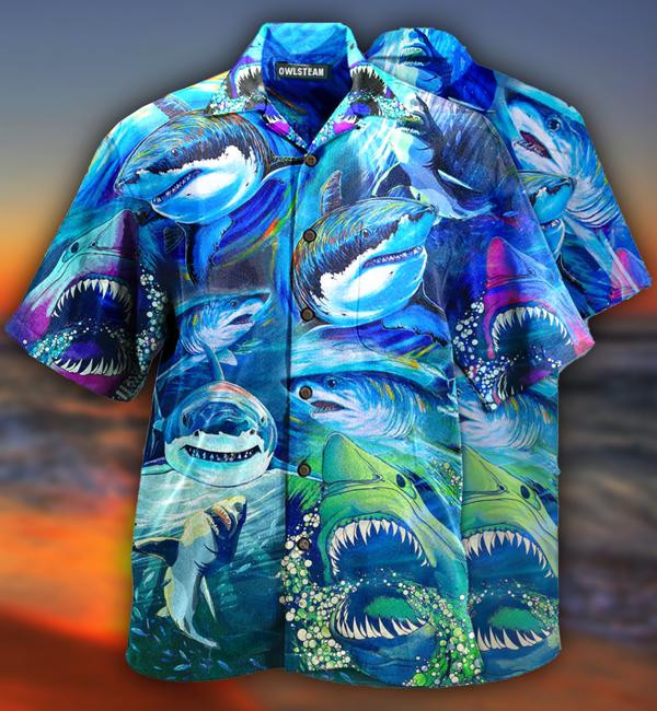 Shark Be A Shark Limited Edition - Hawaiian Shirt - Hawaiian Shirt For Men