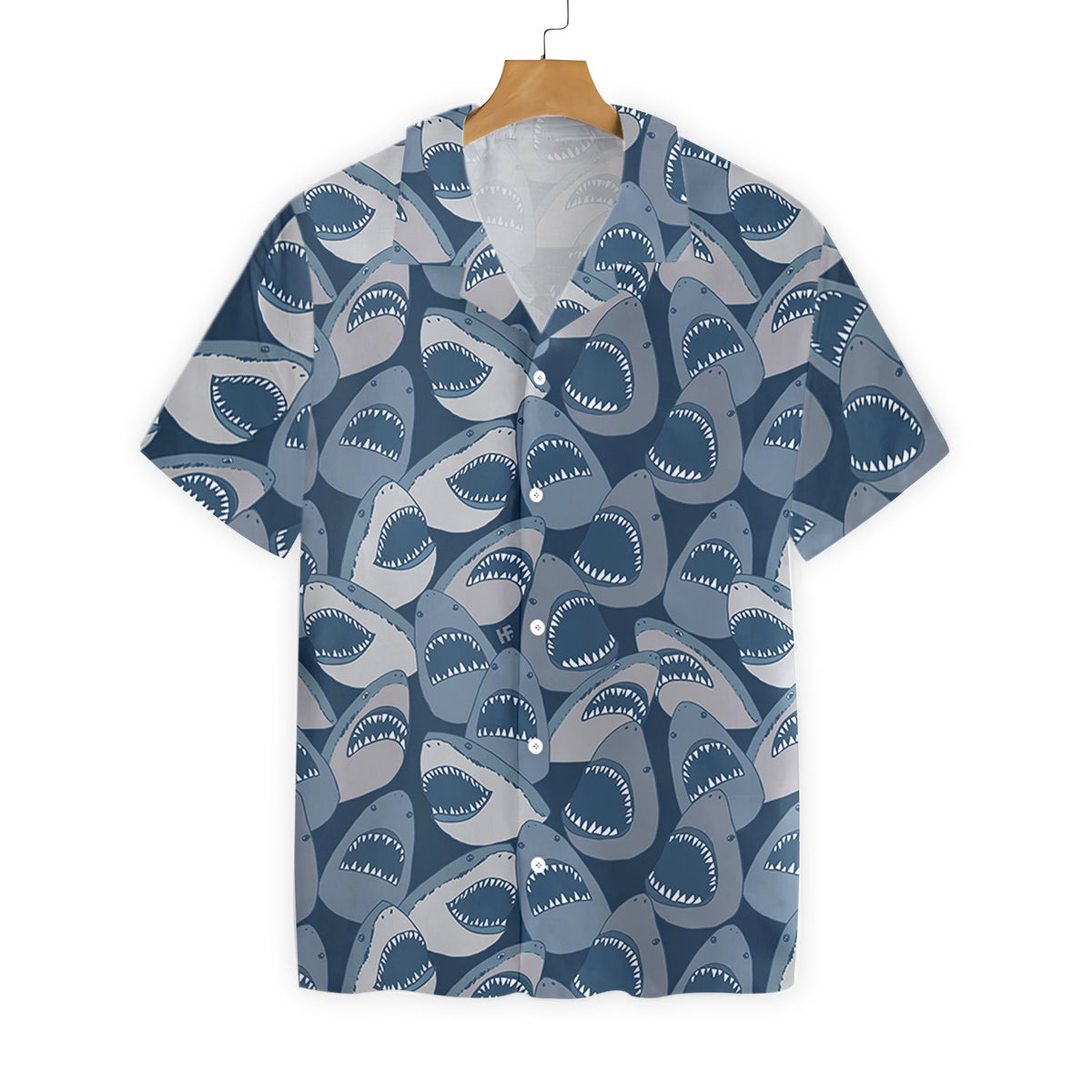 Shark Pattern Hawaiian Shirt