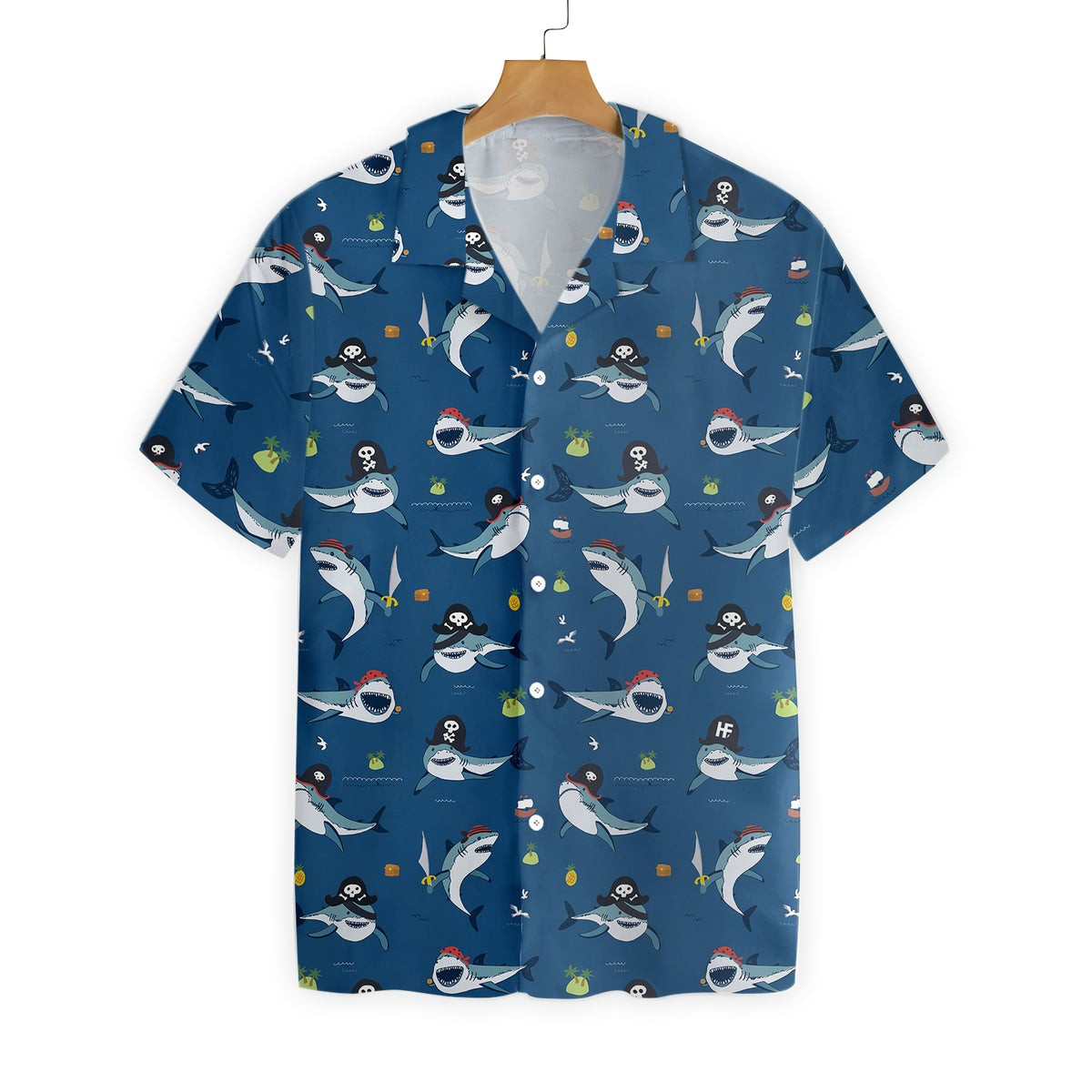 Shark Pirates Hawaiian Shirt