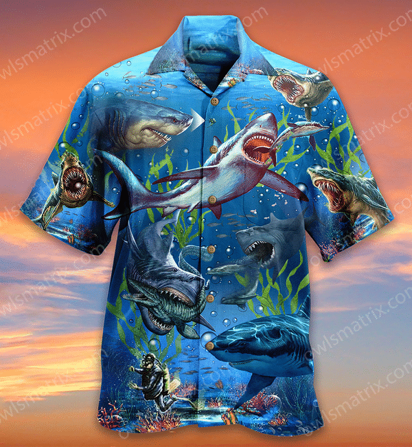 Shark What If Megalodon Was Alive - Hawaiian Shirt Hawaiian Shirt For Men, Hawaiian Shirt For Women, Aloha Shirt