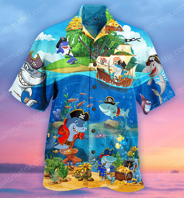 Sharks Amazing Pirate Sharks Limited - Hawaiian Shirt - Hawaiian Shirt For Men