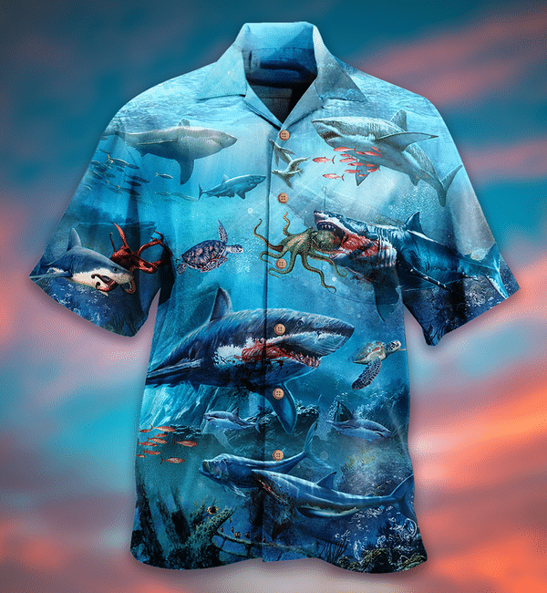 Sharks Assassin Style Limited Edition - Hawaiian Shirt Hawaiian Shirt For Men