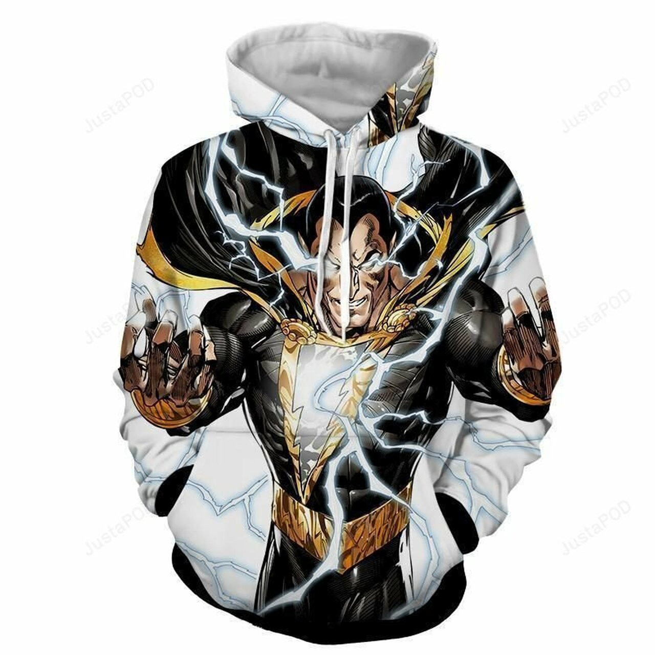 Shazam Black ampamp Gold 3d All Over Print Hoodie