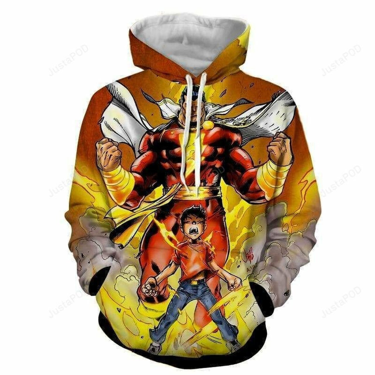 Shazam Dominant 3d All Over Print Hoodie