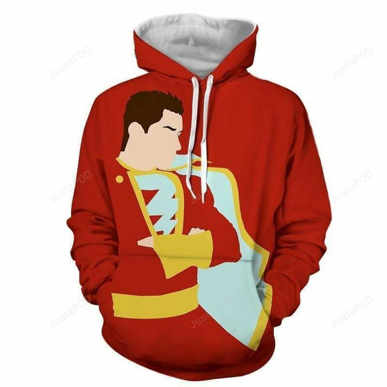 Shazam Retro 3d All Over Print Hoodie