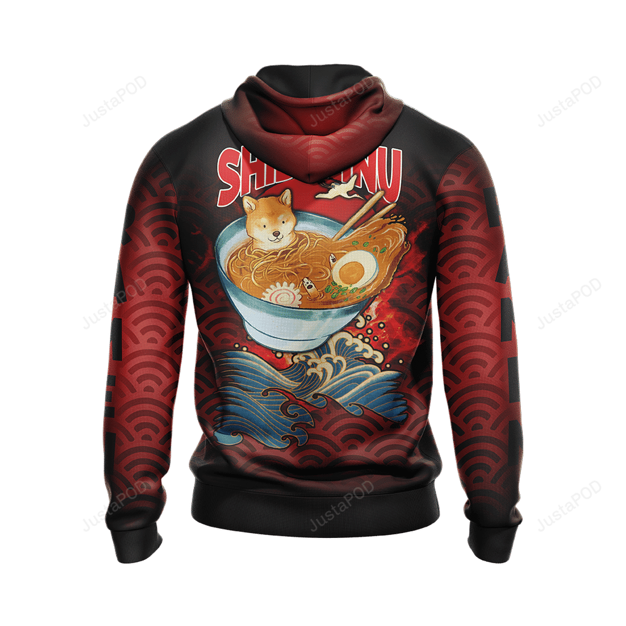 Shiba Inu And Ramen Japanese Style 3d All Over Print Hoodie