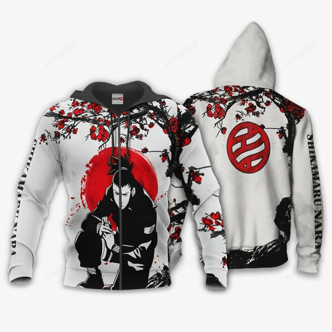 Shikamaru Japan Style Naruto Anime 3d All Over Print Hoodie