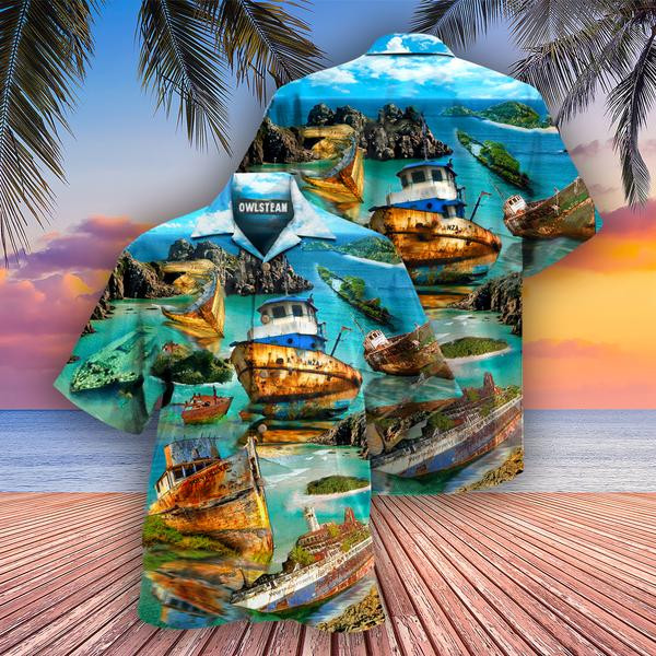 Ship Boat Life Is A Shipwreck But You Can Sing In The Life Boat Edition - Hawaiian Shirt - Hawaiian Shirt For Men