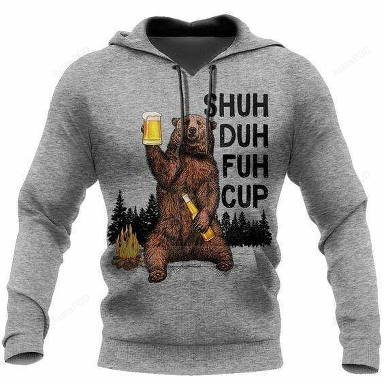 Shuh Duh Fuh Cup Bear Go Camping 3d All Over Print Hoodie