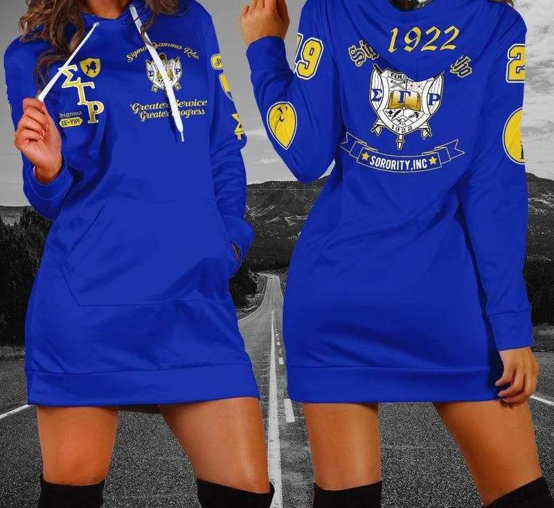 Sigma Gamma Rho Sorority Inc Hoodie Dress For Women