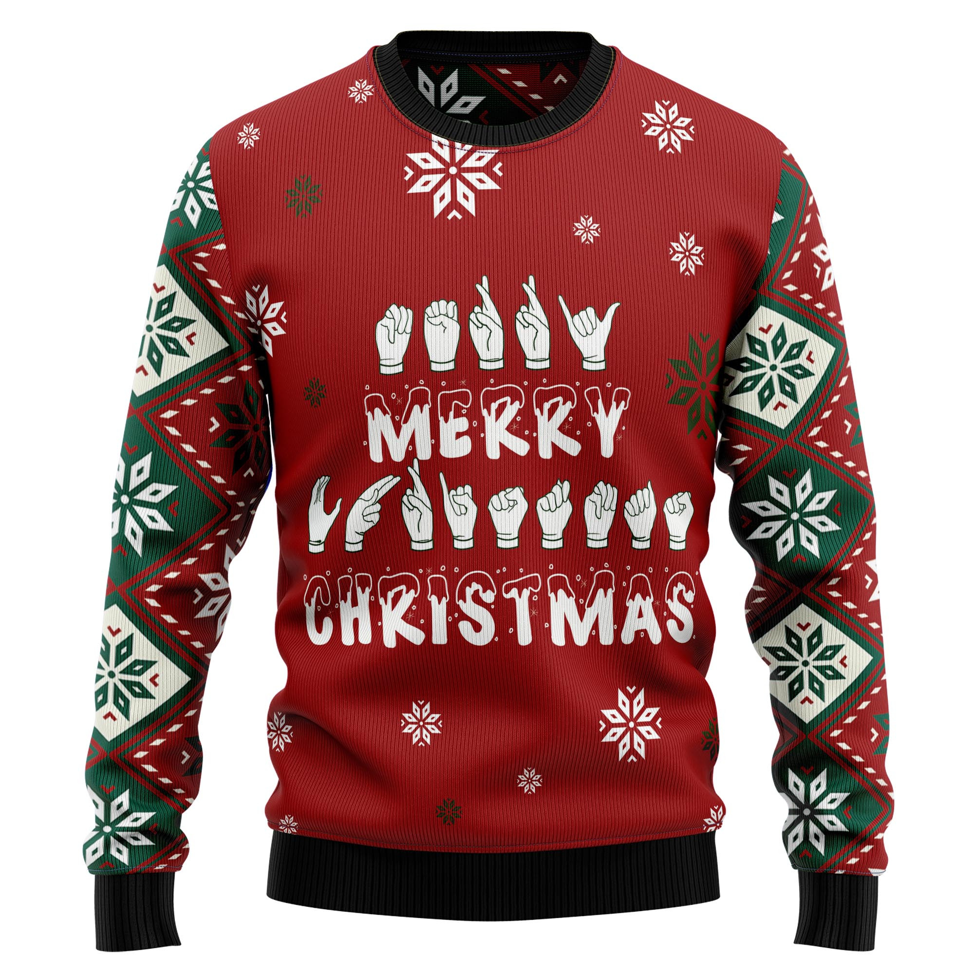 Sign Language Merry Christmas Ugly Christmas Sweater