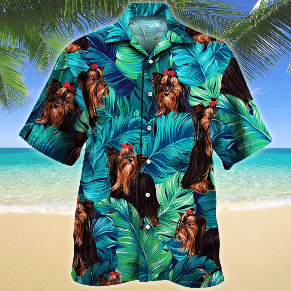 Silky Terrier Dog Lovers Aloha Hawaiian Shirt Colorful Short Sleeve Summer Beach Casual Shirt For Men And Women