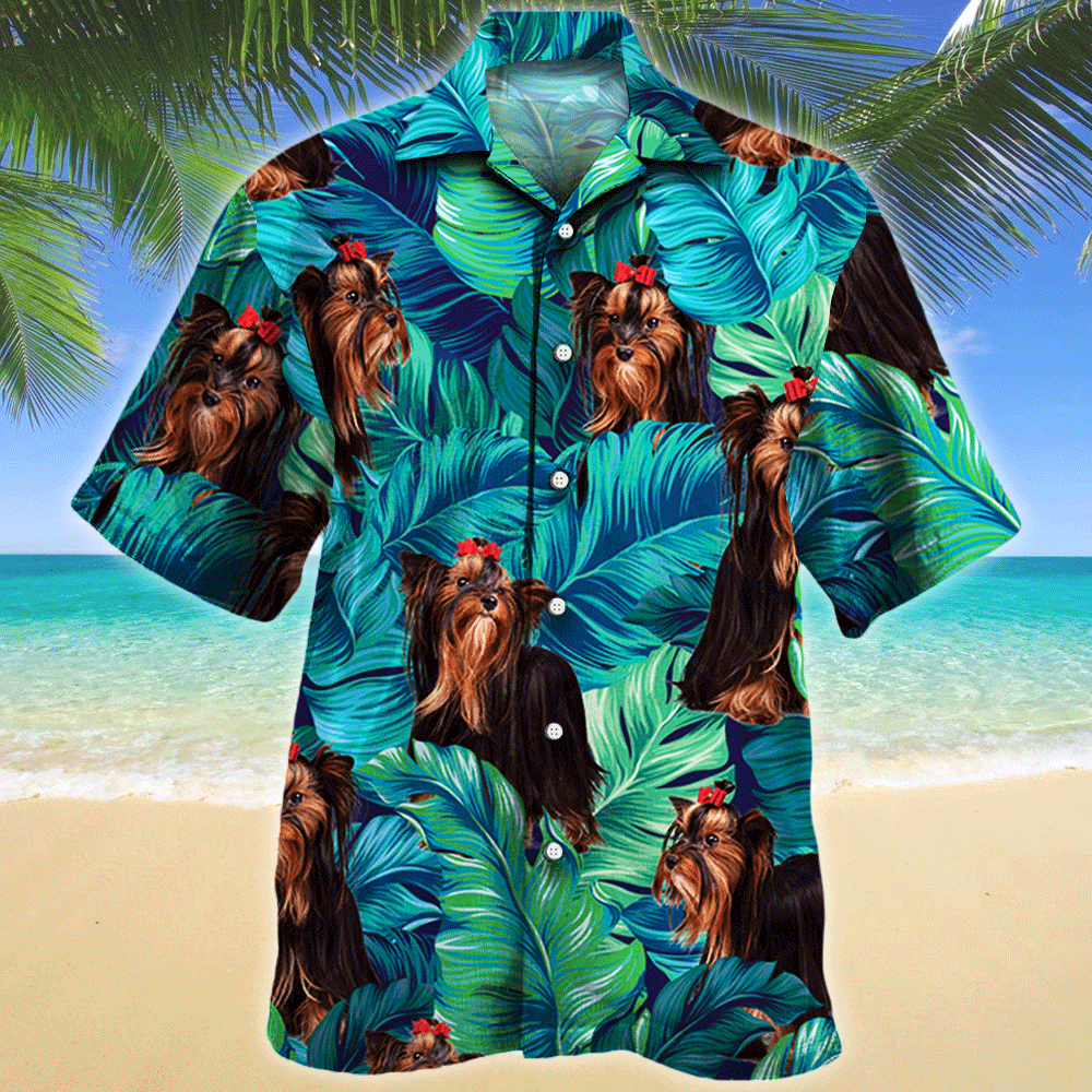 Silky Terrier Dog Lovers Gift Hawaii Shirt Hawaiian Shirt For Men