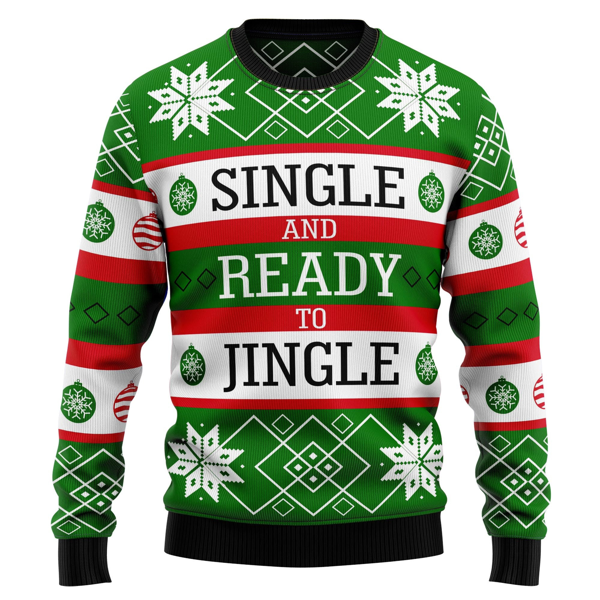 Single Ready To Jingle Ugly Christmas Sweater