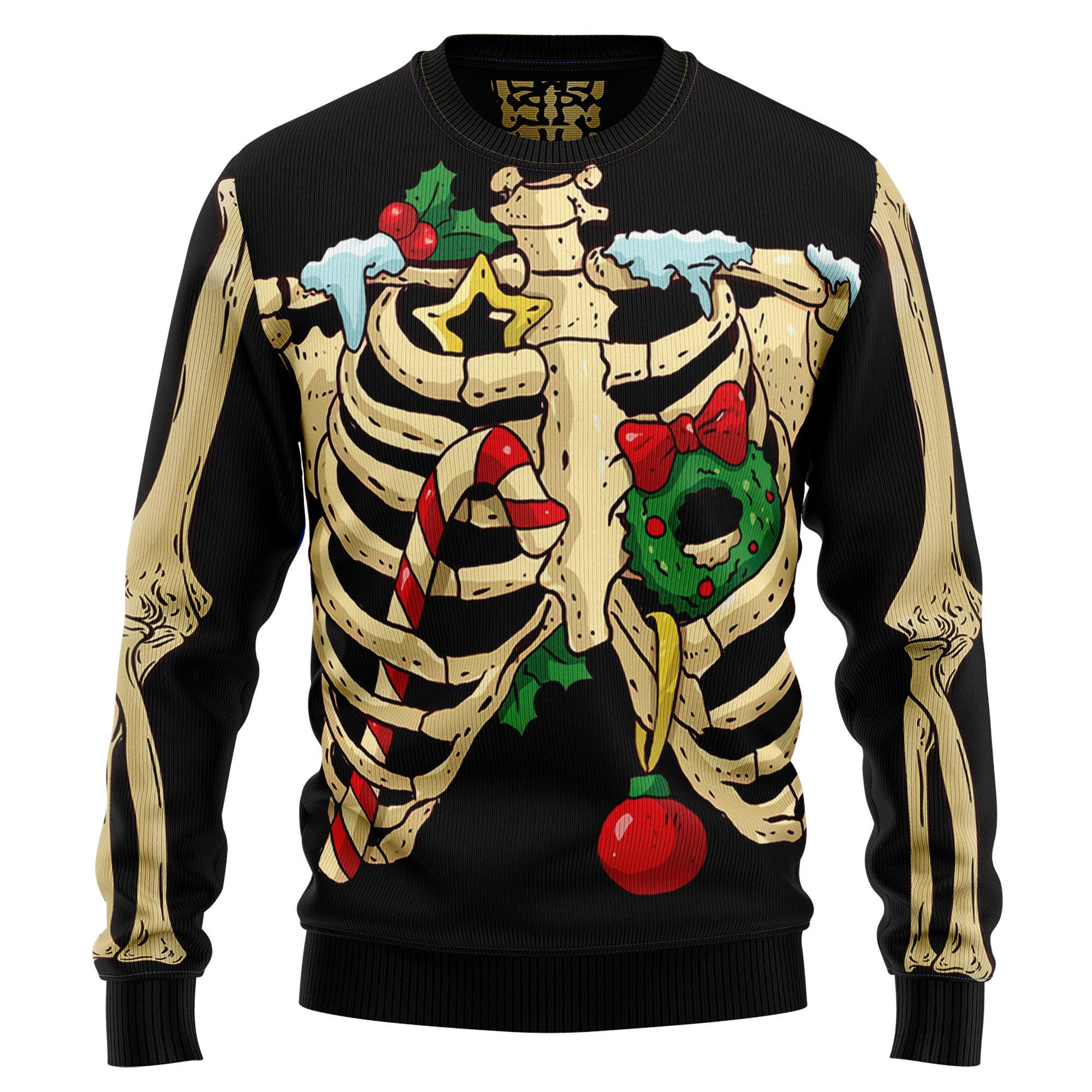 Skeleton Christmas Awesome Ugly Christmas Sweater