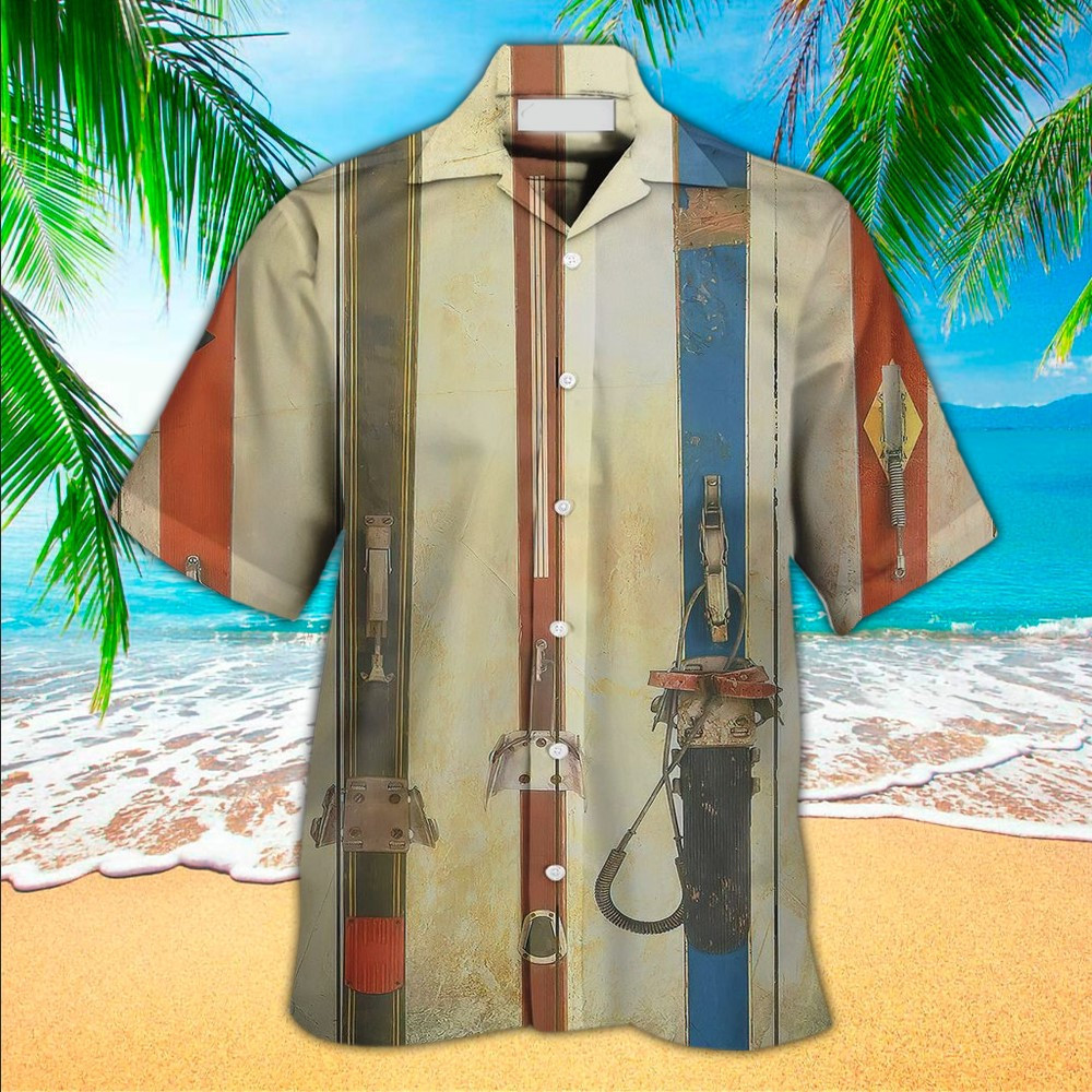 Skiing Aloha Shirt Perfect Hawaiian Shirt For Skiing Lover Shirt For Men and Women