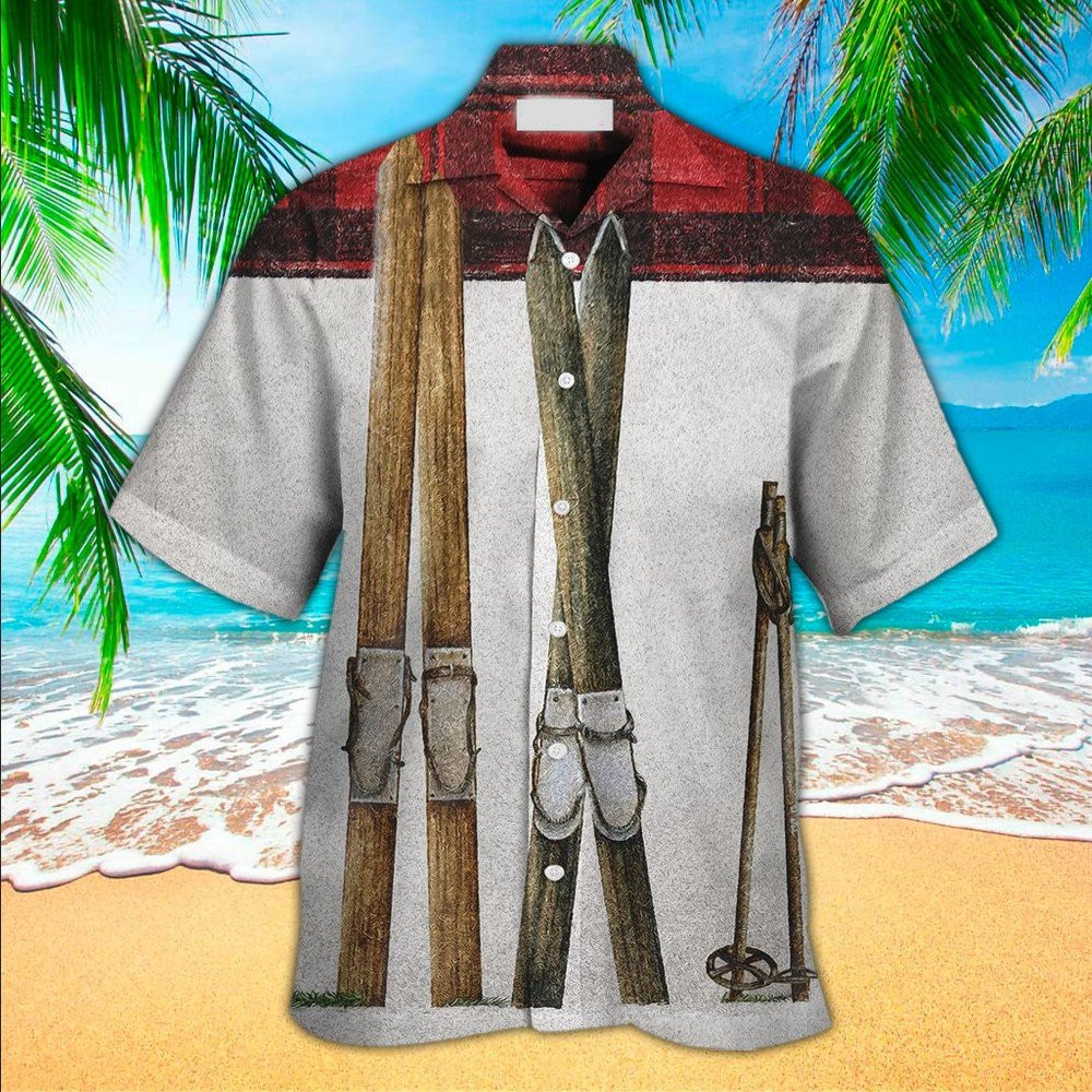Skiing Hawaiian Shirt Perfect Gift Ideas For Skiing Lover Summer Aloha Shirt