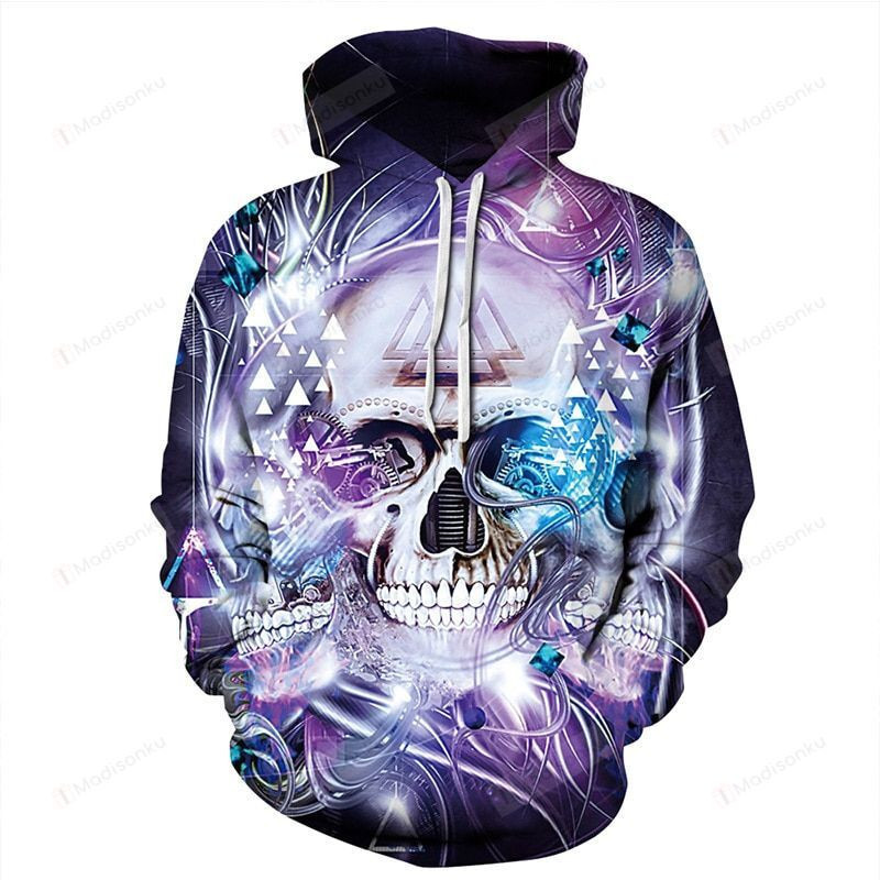 Skull 3D All Over Print Hoodie