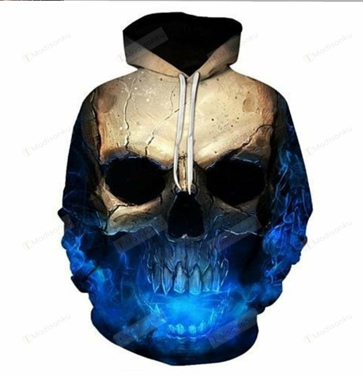 Skull 3d All Over Print Hoodie