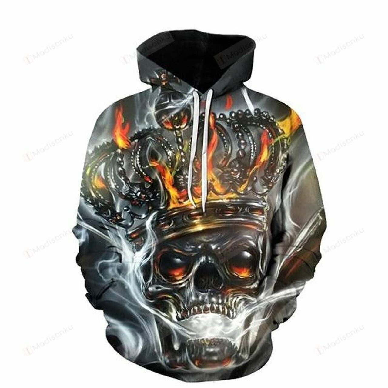 Skull 3d All Over Print Hoodie